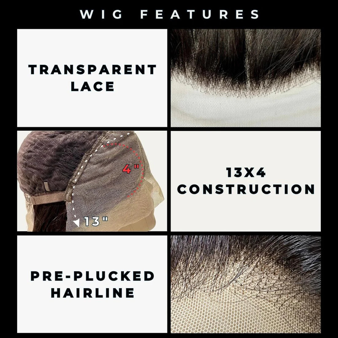 Loose Wave 13x4 Transparent Lace Front Wig