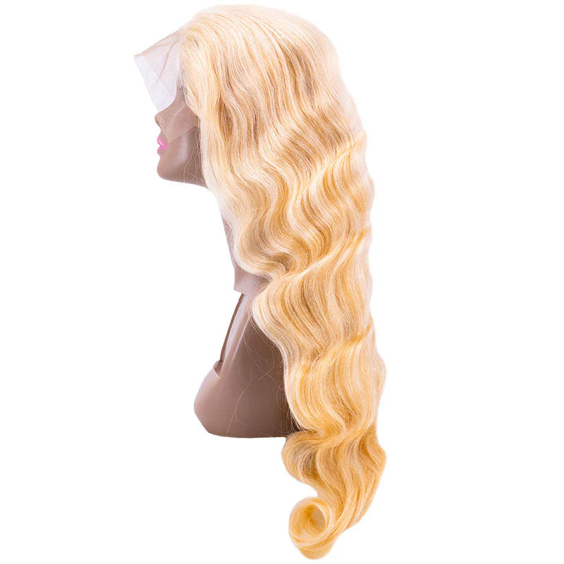 Blonde Body Wave 13x4 Transparent Lace Front Wig