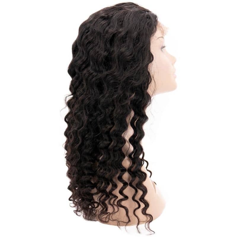 Black Girll Collections Deep Wave 4x4 Transparent Closure Wig