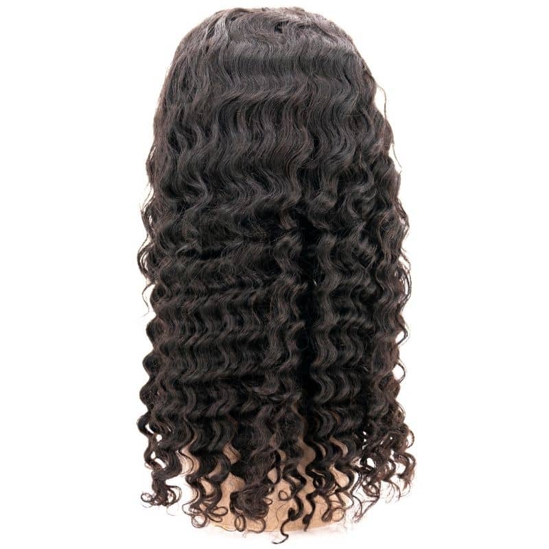 Black Girll Collections Deep Wave 4x4 Transparent Closure Wig