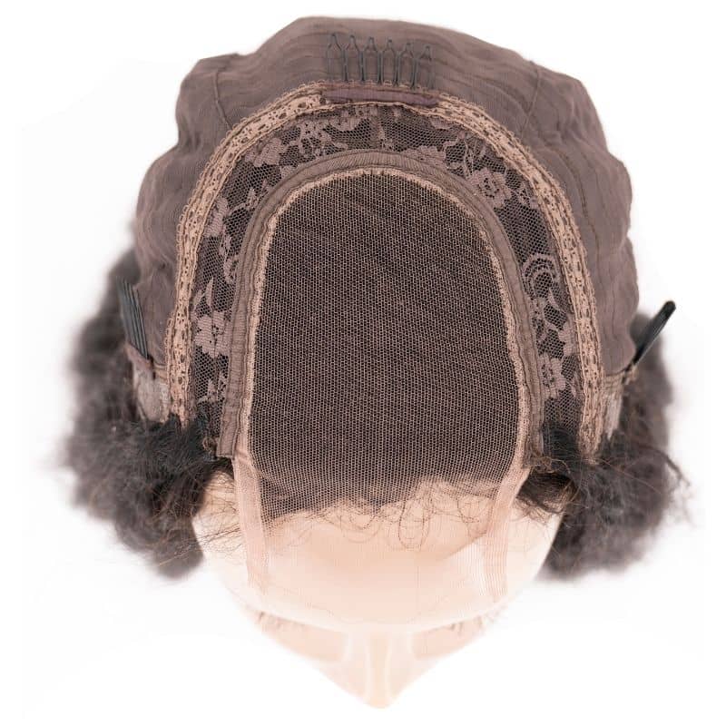 Black Girl Collections Kinky Straight 4x4 Transparent Closure Wig